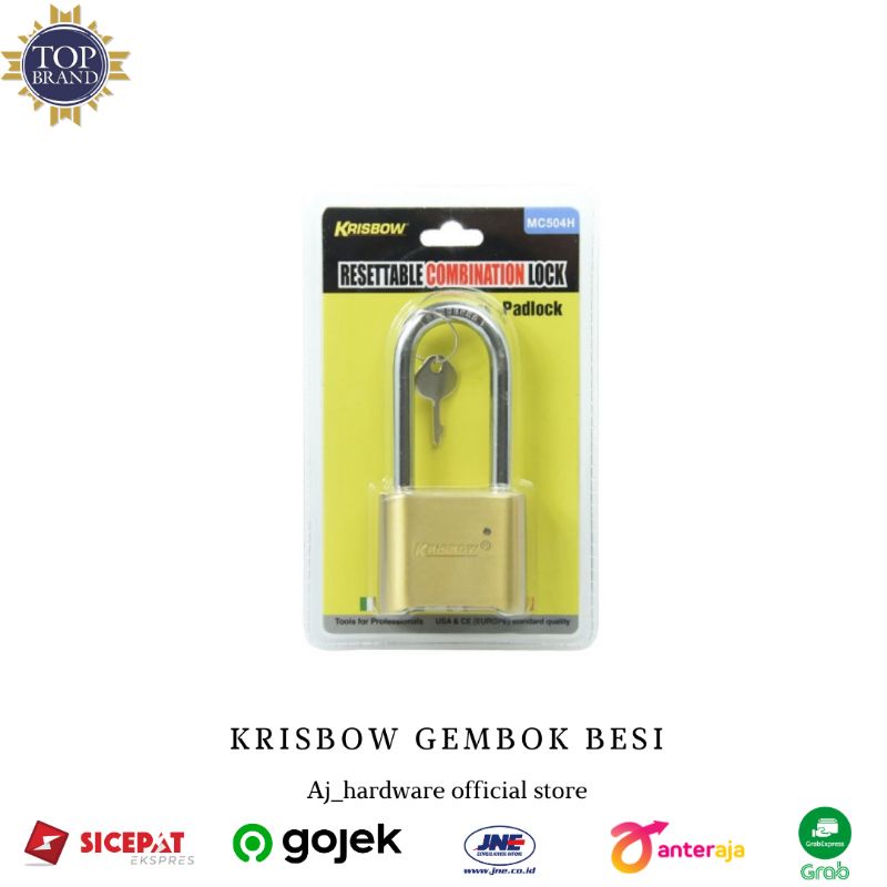 Jual Krisbow Gembok Dengan Kombinasi Nomor Shopee Indonesia