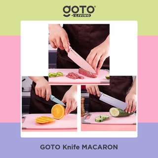 Jual Goto Macaron Kitchen Knife Pisau Dapur Tajam Stainless Set Anti