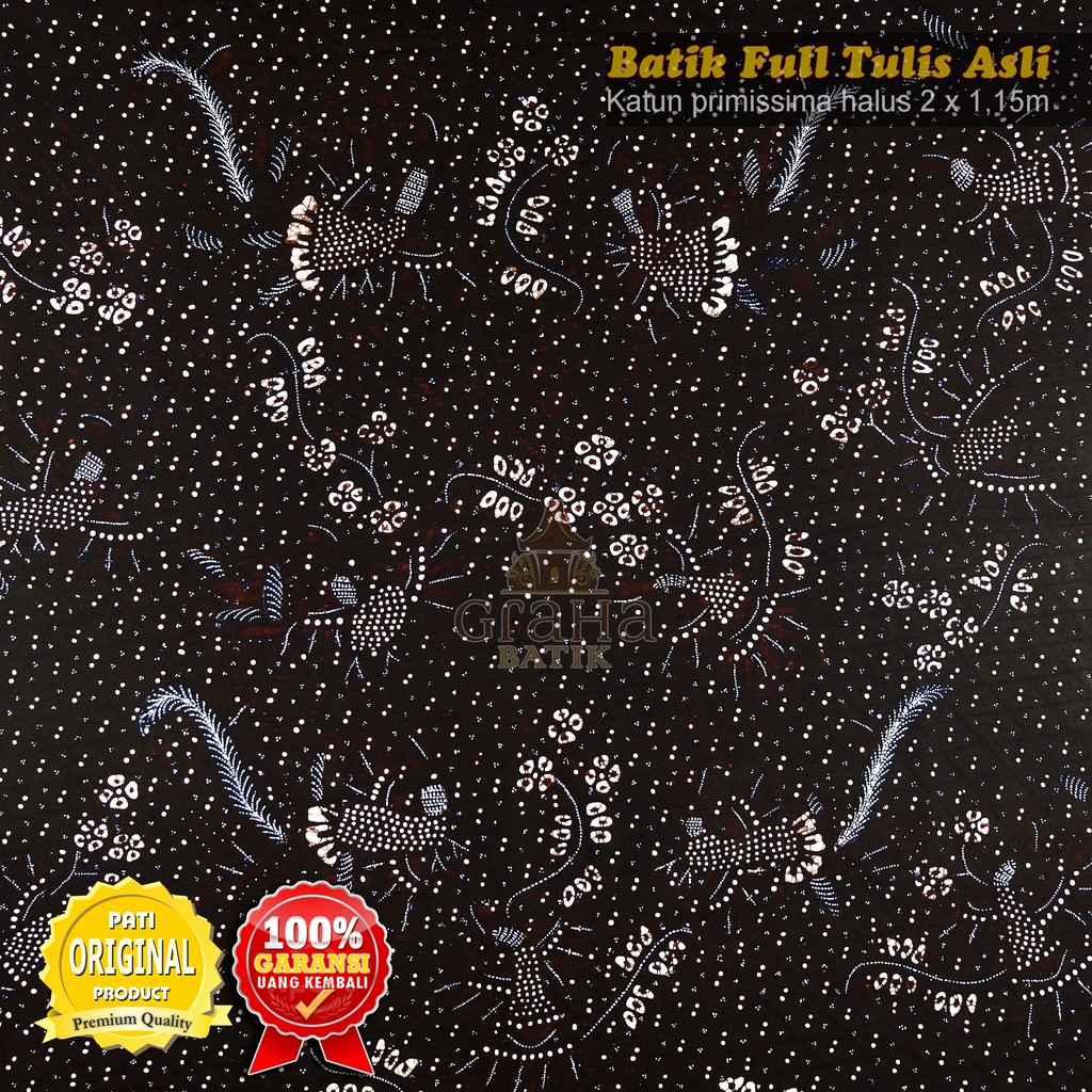 Jual KAIN BATIK TULIS BAKARAN ASLI PATI BAHAN KATUN PREMIUM MOTIF