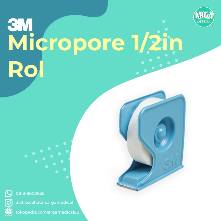 Jual Micropore 3M Plester Luka Micropore 1 ROLL Pcs Shopee Indonesia