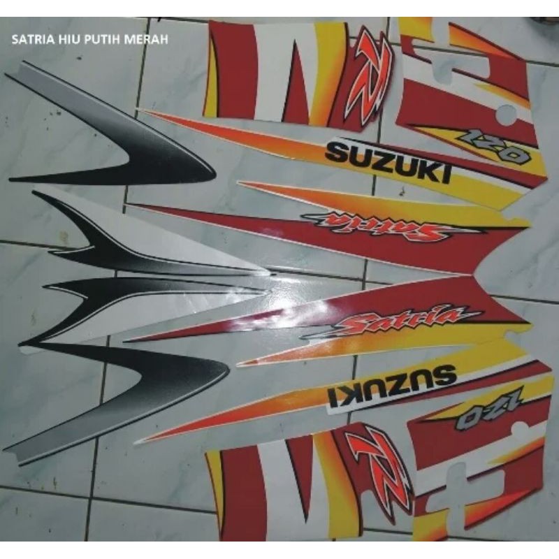 Jual Lis Body Striping Suzuki Satria Malaysia Hiu R Lscm Walet