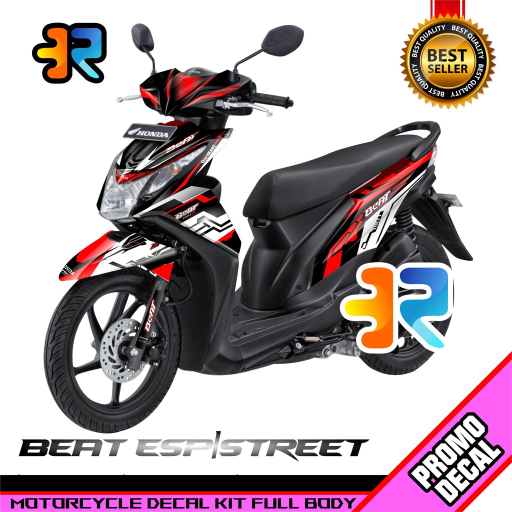 Jual Decal Motor Beat Pgm Fi Desain Simple Sticker Decal Full Body