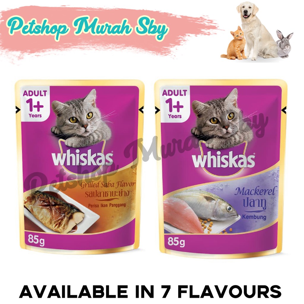 Jual Whiskas Pouch Adult Makanan Kucing Basah Dewasa Food Sachet