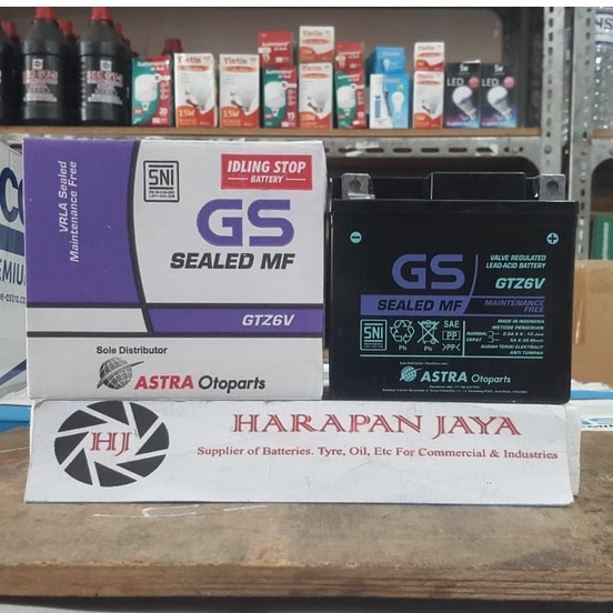 Jual Aki Motor Gs Astra Mf Gtz V Ah Kering Shopee Indonesia