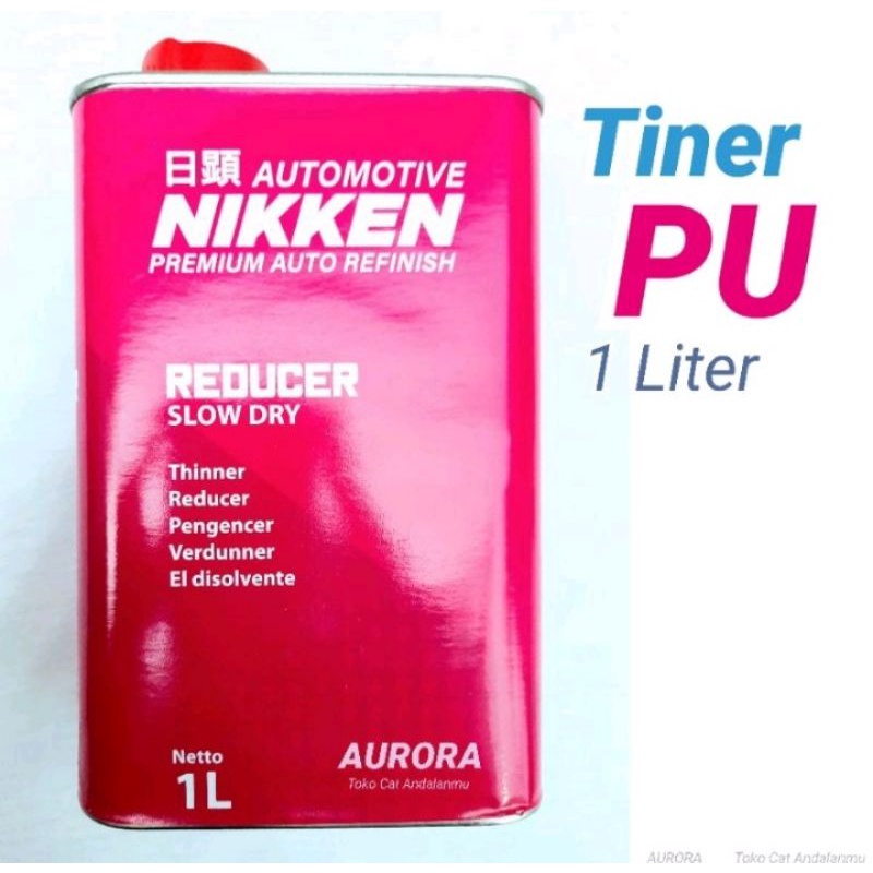 Jual Nikken Tiner PU 1 Liter Thinner Reducer Slow Dry Niken 1 Lt