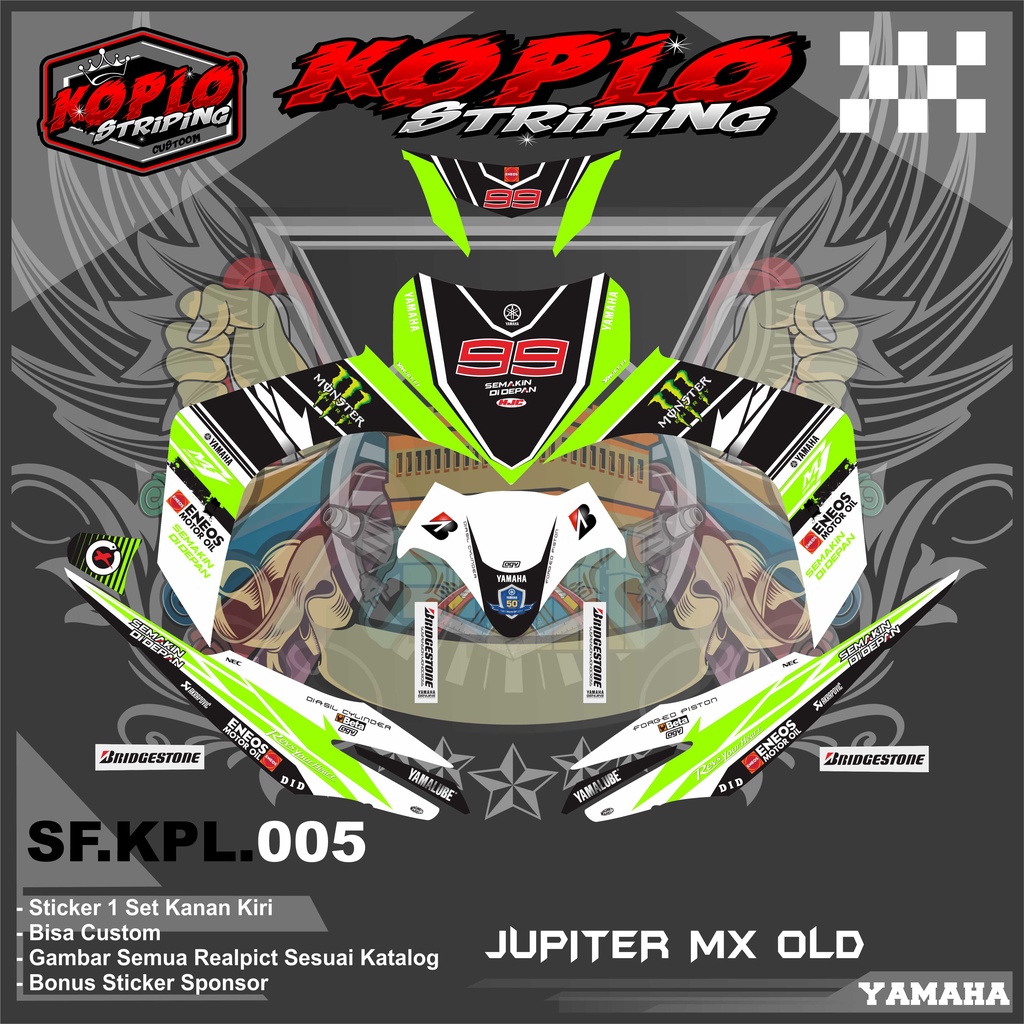 Jual Stiker Decal Full Body Motor Yamaha Jupiter Mx Old Stiker Decal