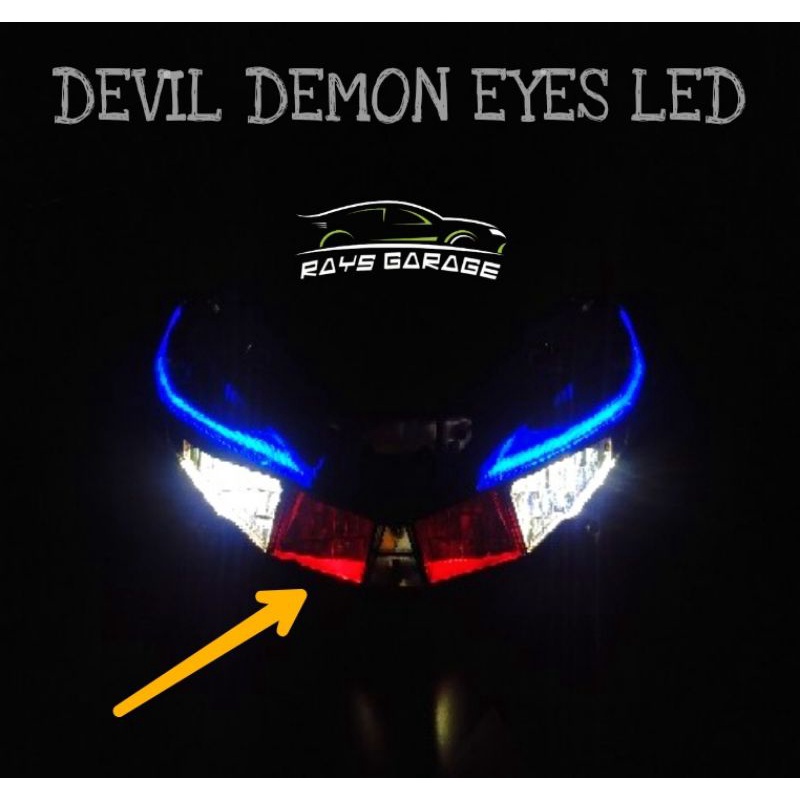 Jual DEVIL DEMON EYE EYES LED 6 TITIK VARIO BEAT NMAX AEROX SUPER