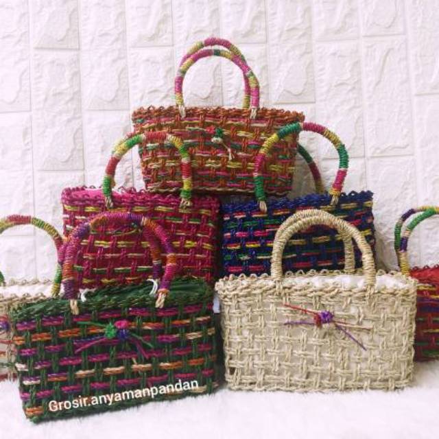 Jual Tas Pandan Rara Mini Tas Anyaman Tas Mendong Tas Etnik Tas