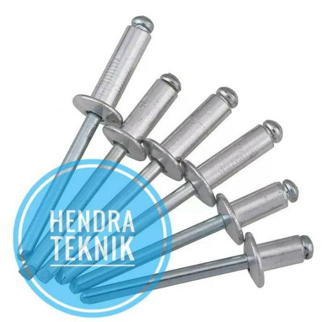 Jual ISI 100PC PAKU RIVET 440 3 2mm X 11mm ALUMINIUM BLIND RIVET PAKU