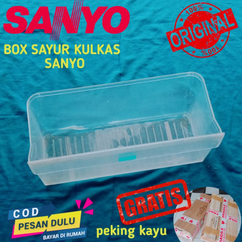 Jual RAK BOX SAYUR DAN BUAH KULKAS SANYO 2PINTU TYPE LAMA Shopee