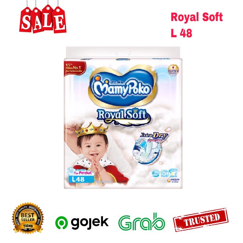 Jual Mamypoko Royal Soft L Extra Dry Perekat Popok Shopee Indonesia