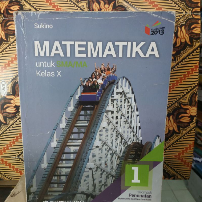 Jual Buku Matematika Kelas 10 SMA Erlangga Sukino Shopee Indonesia