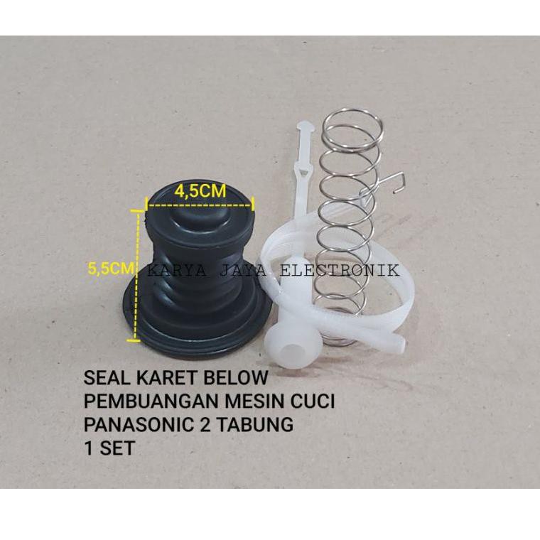 Jual Menarik 1 SET Seal Karet Pembuangan Mesin Cuci Panasonic 2 Tabung