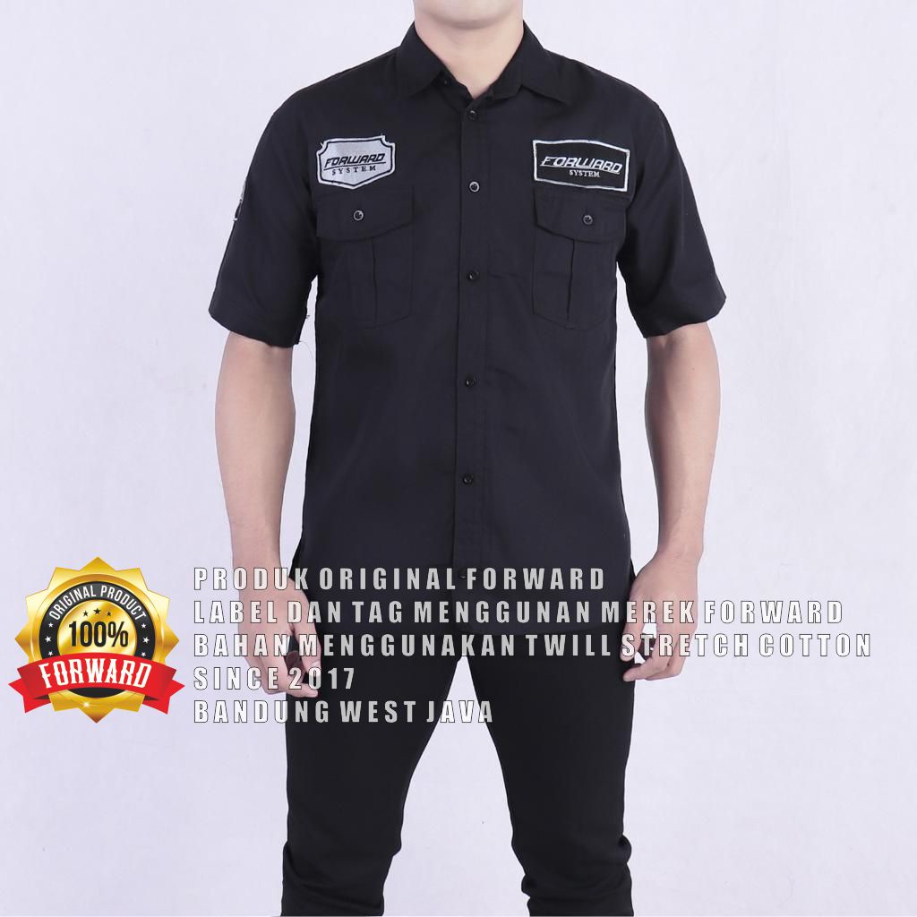 Jual WORKSHIRT SS SERI KEMEJA PATCH Pendek 3 WARNA Baju Kerja