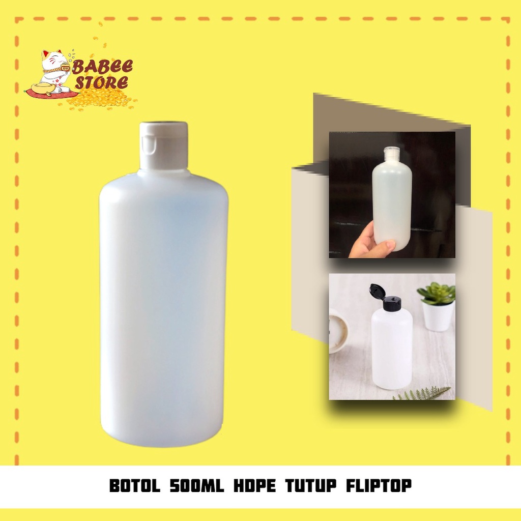 Jual Babee Botol Plastik Ml Hdpe Fliptop Bening Putih Hitam