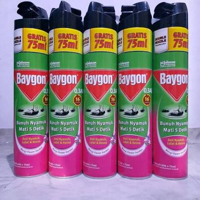 Jual Baygon Semprot Anti Nyamuk Lalat Dan Kecoa 600 75ml Shopee Indonesia