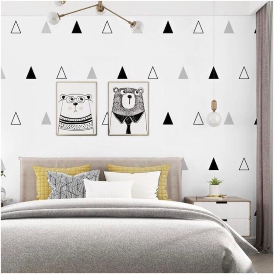 Jual Wallpaper Dinding Ukuran Cm X M Motif Garis Hitam Putih