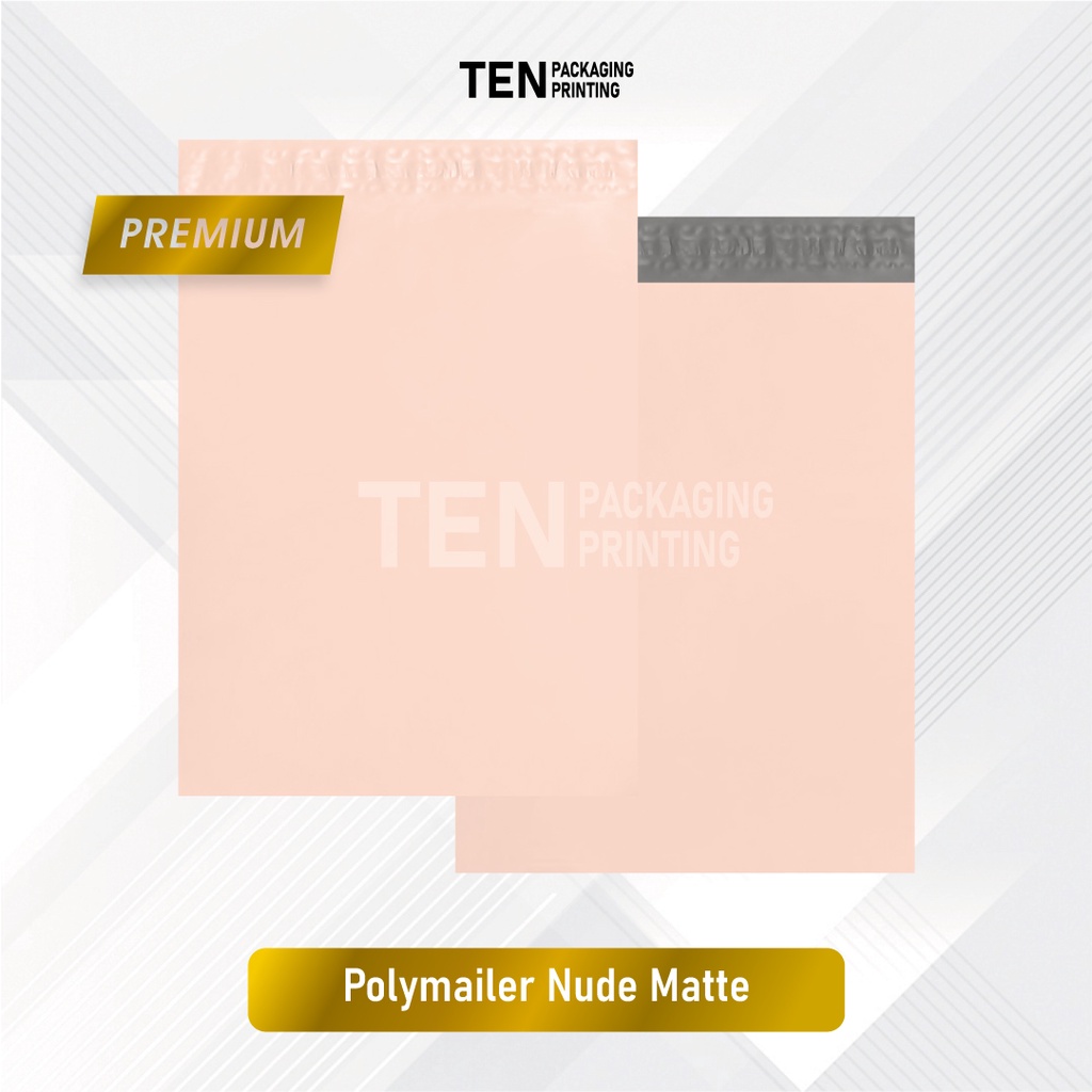 Jual 500LEMBAR PLASTIK POLYMAILER NUDE MATTE PREMIUM PACKING ONLINE