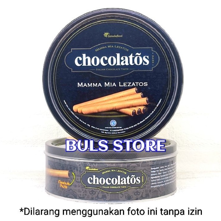 Jual Chocolatos Dark Premium Edition Wafer Roll Kaleng Gr Shopee