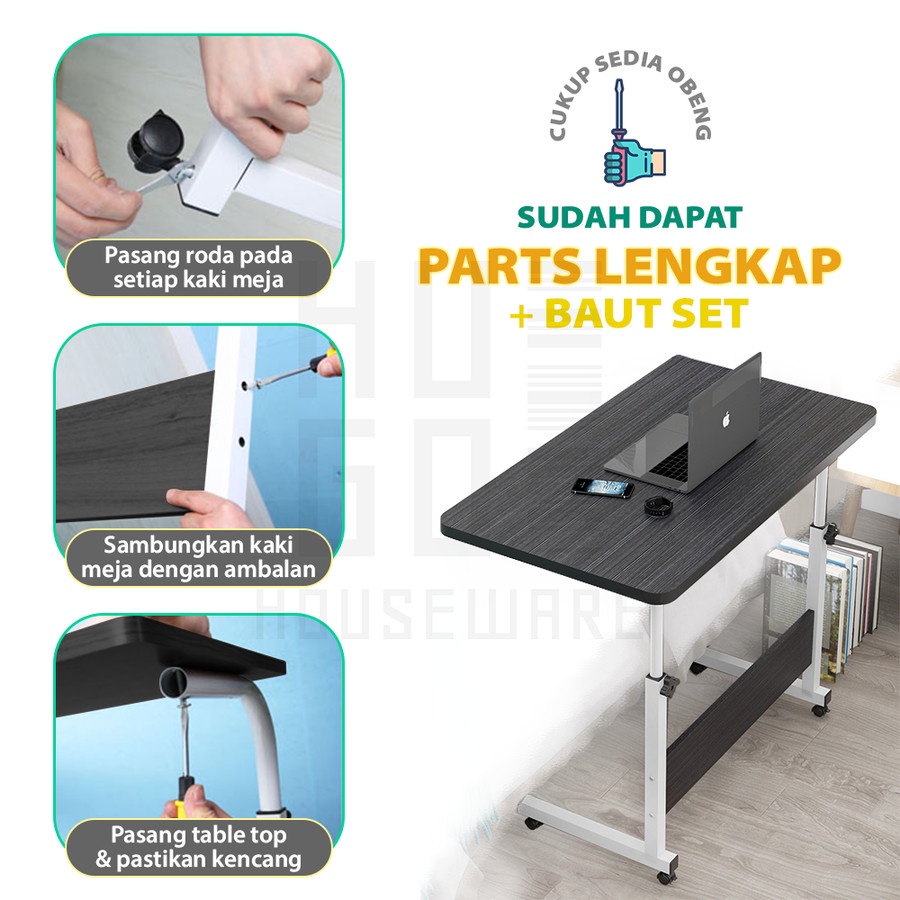 Jual STAND MEJA LAPTOP Adjustable Height Standing Desk Roda Portable