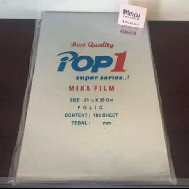 Jual Plastik Jilid A F Cover Mika Tebal Bening Mc Folio A