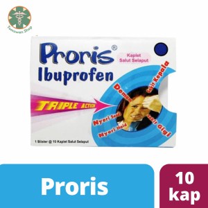 Jual PRORIS Obat Demam Ibuprofen 10 Kaplet Shopee Indonesia