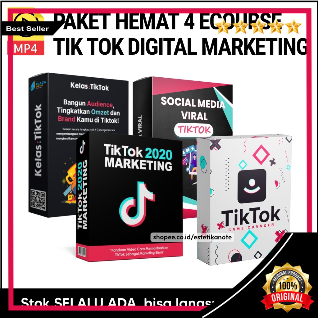 Jual Paket Hemat Tik Tok Digital Marketing Ecourse Kursus Tiktok