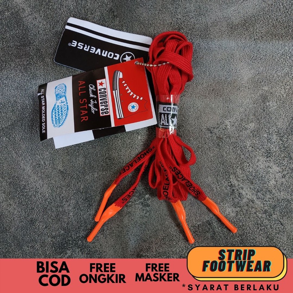 Jual Tali Sepatu Converse S Flat Pipih Shoelace Original Panjang