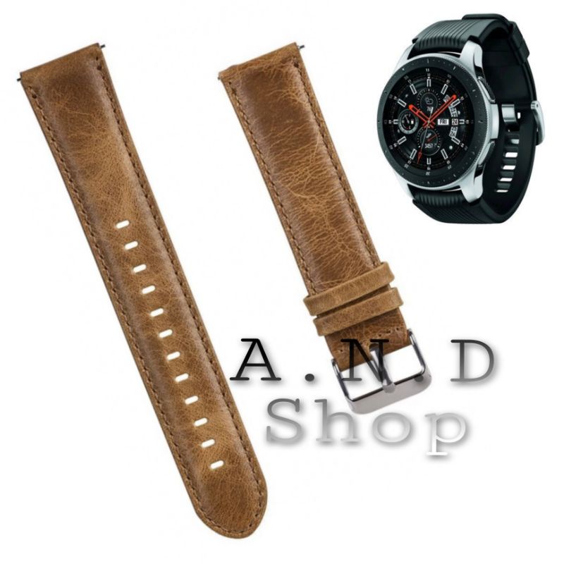 Jual STRAP TALI JAM TANGAN LEATHER KULIT ASLI WATCH BAND SAMSUNG GALAXY