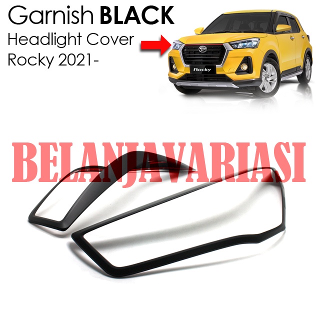 Jual Daihatsu Rocky Headlight Lampu Depan Cover Garnish Krom Black