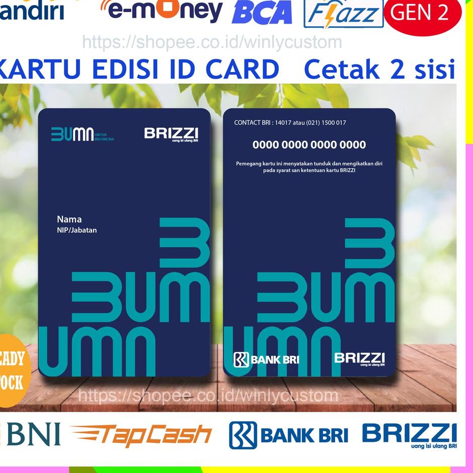 Jual Recomend Kartu E Money Id Card Bri Brizzi Bumn E Toll Kartu