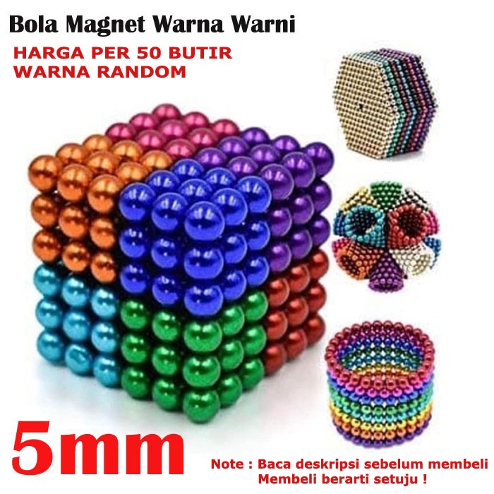 Jual Mainan Edukasi Bola Magnet Pcs Buckyballs Neocube Magnetic