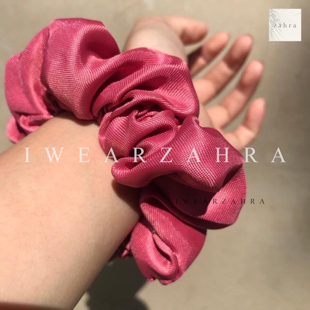 Jual Scrunchie Doff Ikat Rambut Cepol Hijab Satin Cemol Jilbab