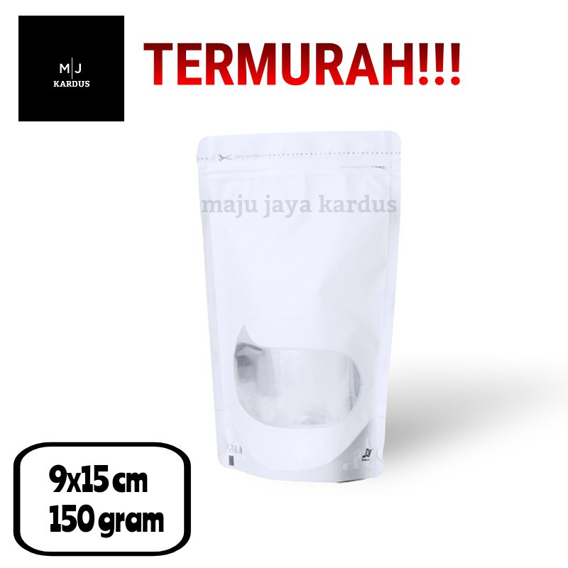 Jual Standing Pouch WINDOW TRANSMETZ KOMBINASI JENDELA PUTIH WHITE 150