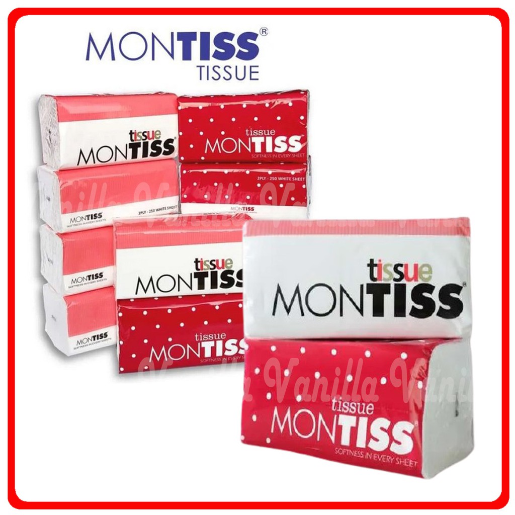 Jual Montiss Tissue Kering Sheets Ply Softpack Shopee Indonesia