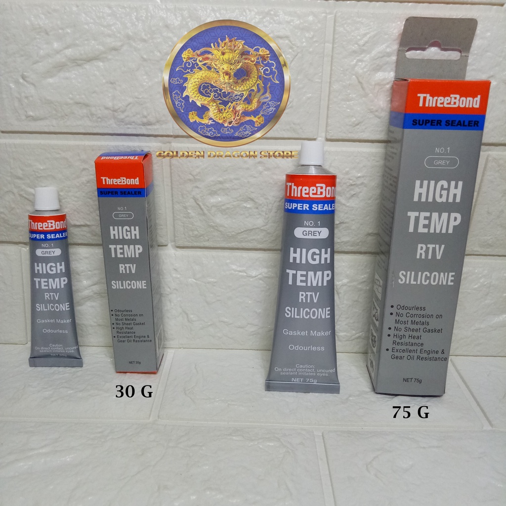 Jual Lem Threebond Rtv No Grey Silver Abu Abu High Temp Shopee