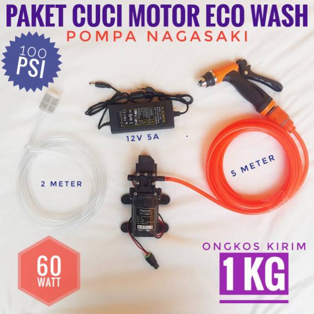 Jual Paket Cuci Motor Dinamo Pompa Air Dc V Nagasaki Dan Adaptor V