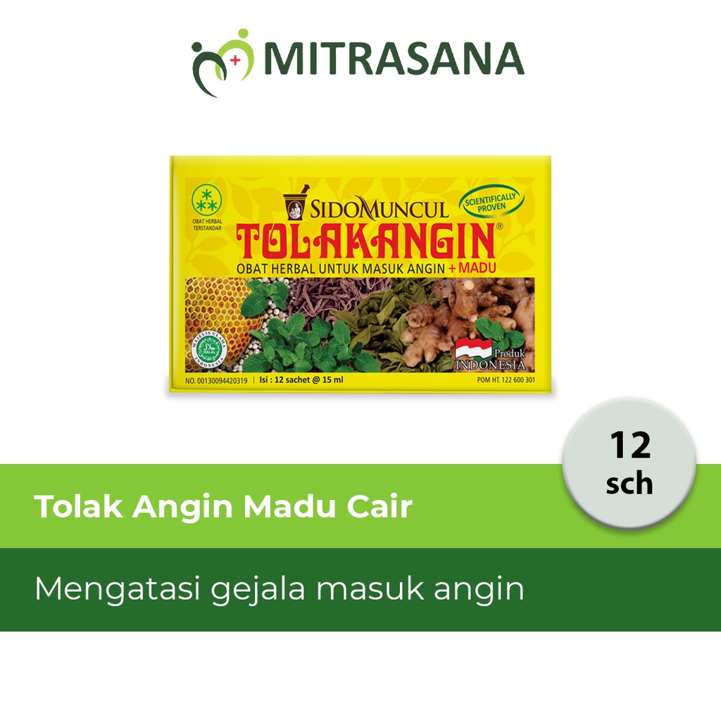 Jual Tolak Angin Madu Cair Isi Sachet Membantu Mengatasi