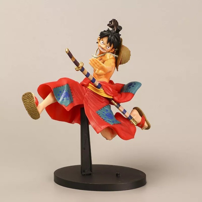 Jual ONE PIECE ACTION FIGURE MONKEY D LUFFY 50TH ANNIVERSARY ABILIATORS