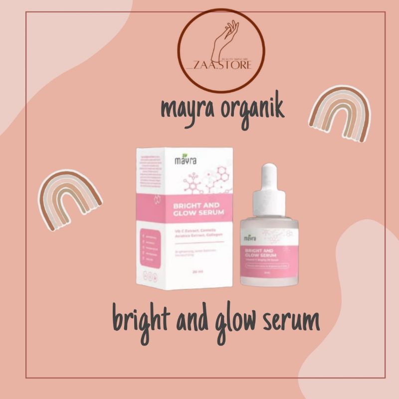 Jual Serum Mayra Bright And Glow Vit C Whitening Glowing Viral 20ML