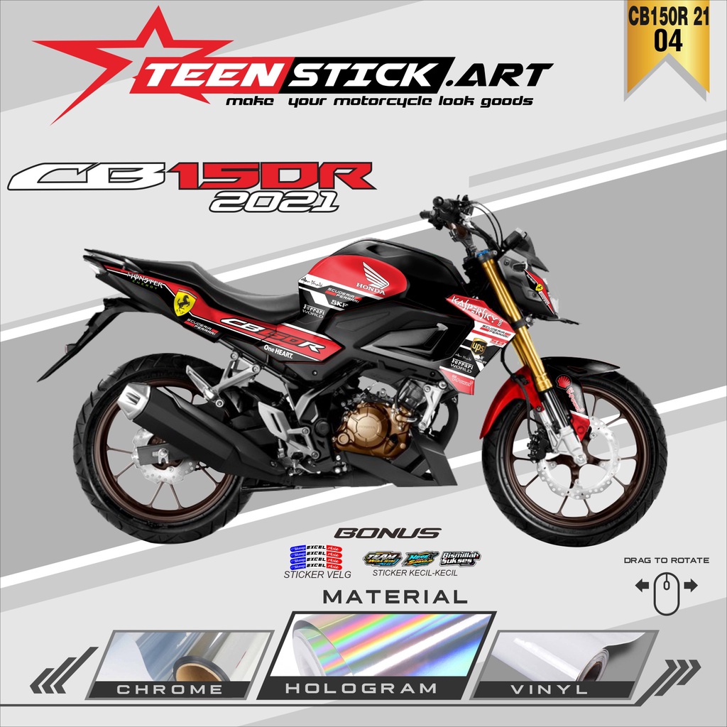 Jual Striping Cb R Striping Hologram Honda Cb R Ferrari