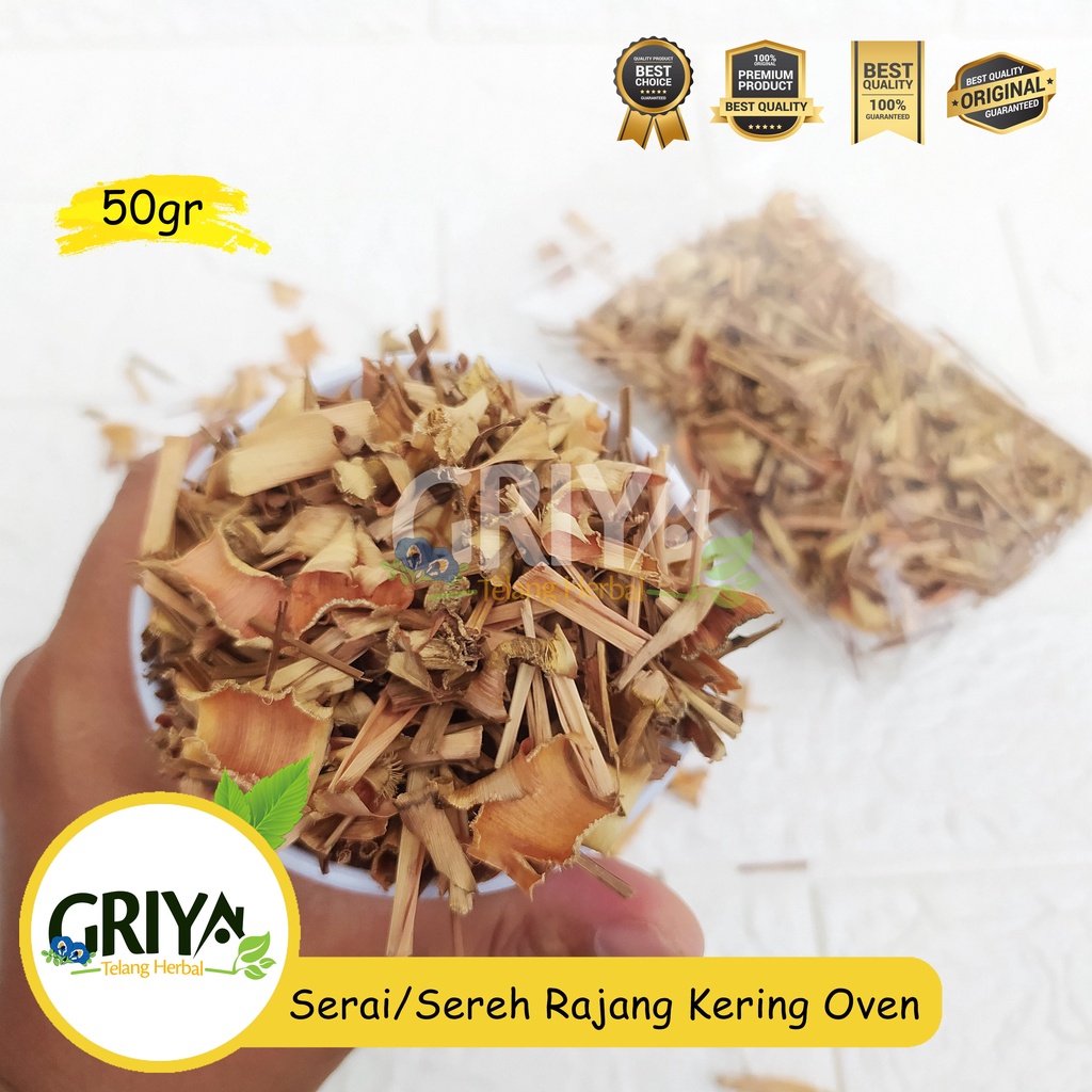 Jual Serai Sereh Rajang Kering Oven Lemongrass Organik 50gr Shopee