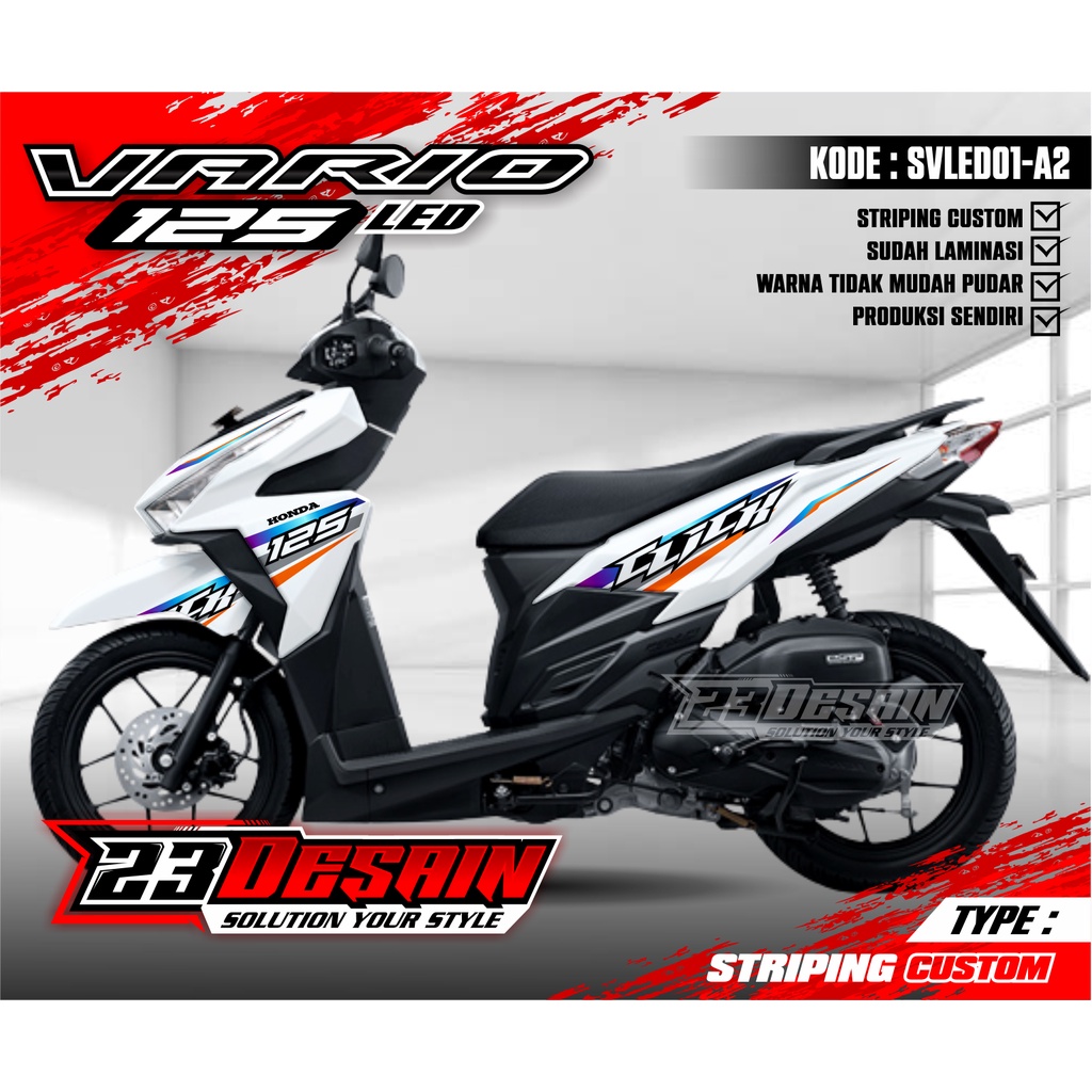 Jual Vario 125 LED Vario 150 LED Aksesoris Motor Stiker Honda Vario