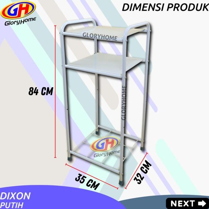 Jual Besi Susun Meja Galon Dixon Dispenser Rak Serbaguna Minimalis