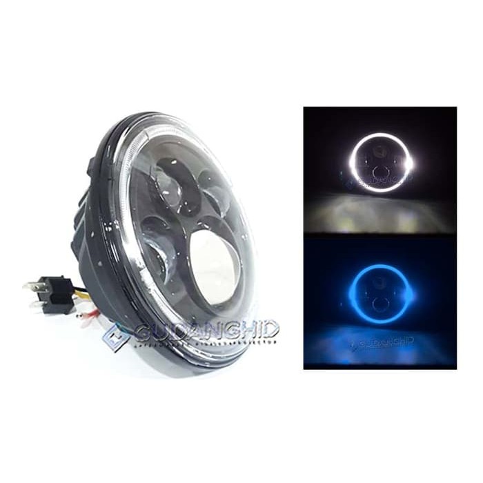 Jual Lampu LED Projector Daymaker Angel Eyes HiLo 7 35W 3880LM Jeep