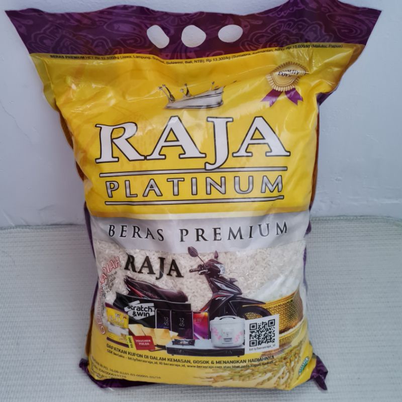 Jual Beras Raja Platinum 5kg Shopee Indonesia