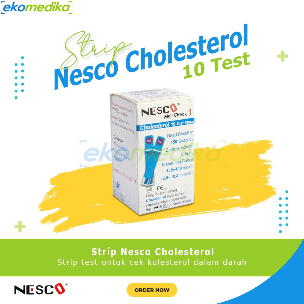 Jual Nesco Strip Kolesterol Cholesterol Gula Darah Asam Urat Nesco