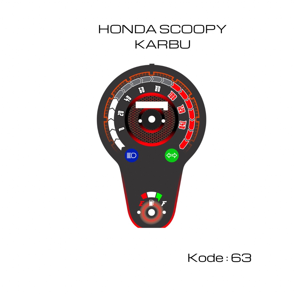 Jual Papan Panel Custome Speedometer Honda Scoopy Karbu Shopee Indonesia