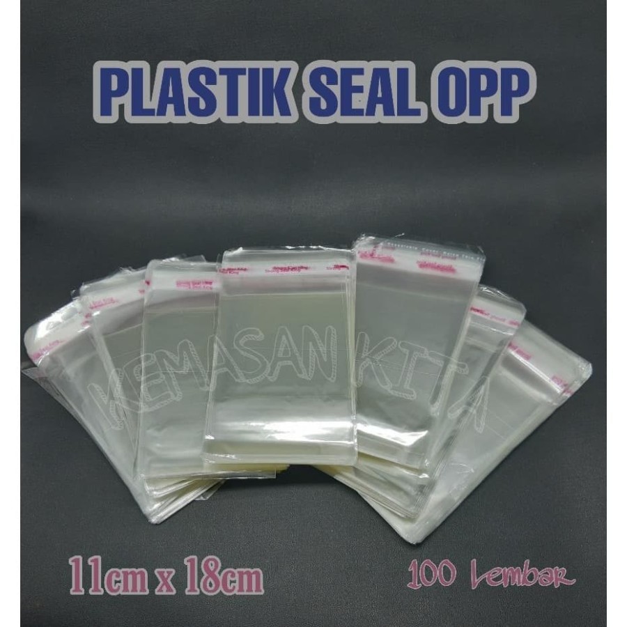 Jual Kantong Plastik Opp Seal Lem Perekat Kemasan Souvenir Kue 11x18 Cm