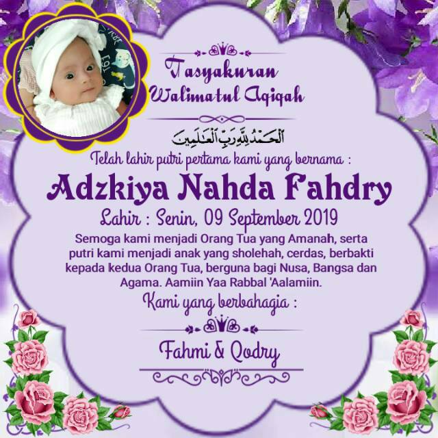 Jual Stiker Label Aqiqah X Cm Free Request Foto Shopee Indonesia